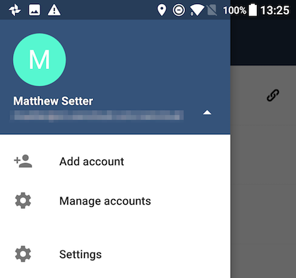 ownCloud Android App: Manage user accounts