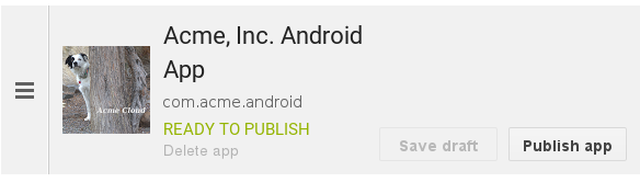 Android Publish App