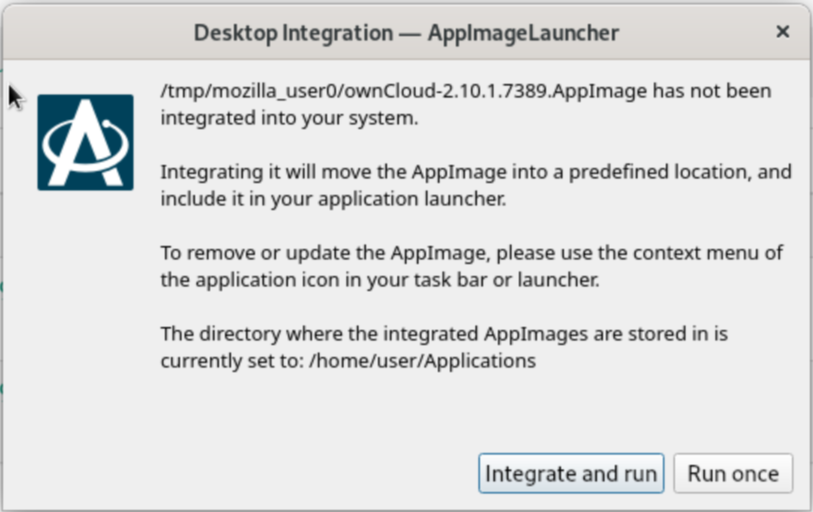 AppImage Integration Question