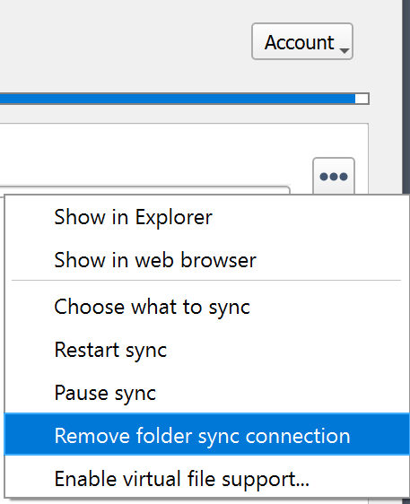 Removing a Sync Relationship