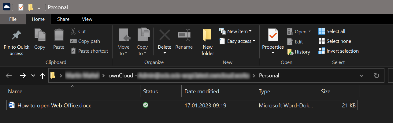 file in explorer