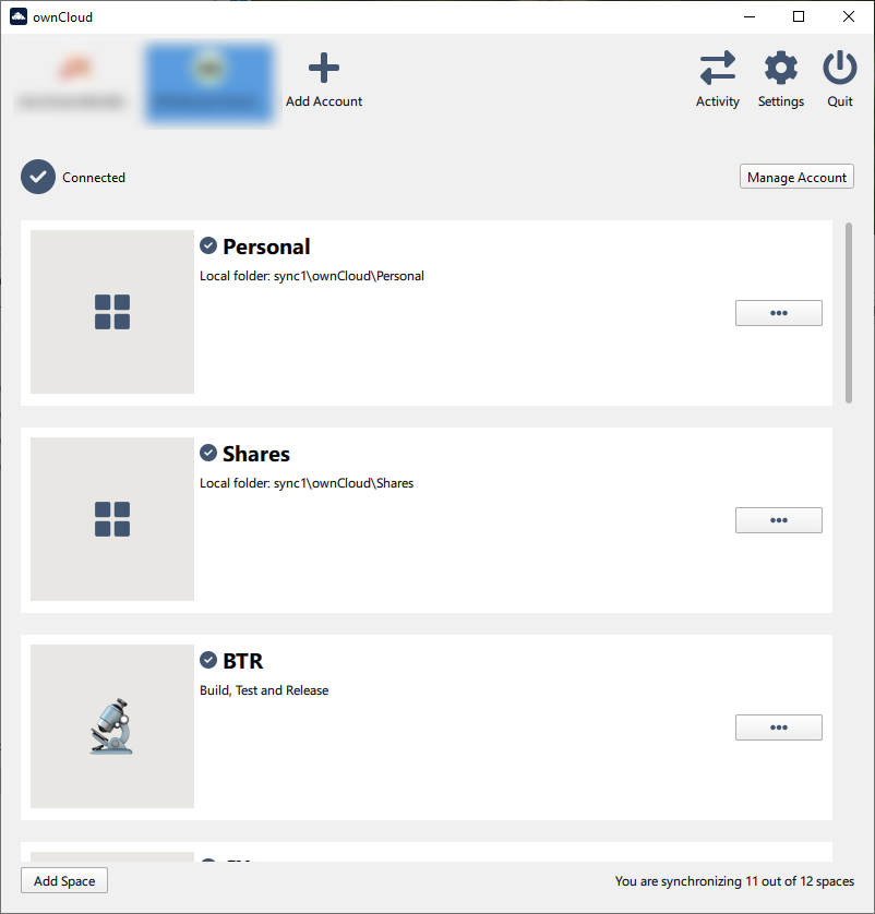 Show resources Infinite Scale
