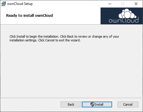Start Install