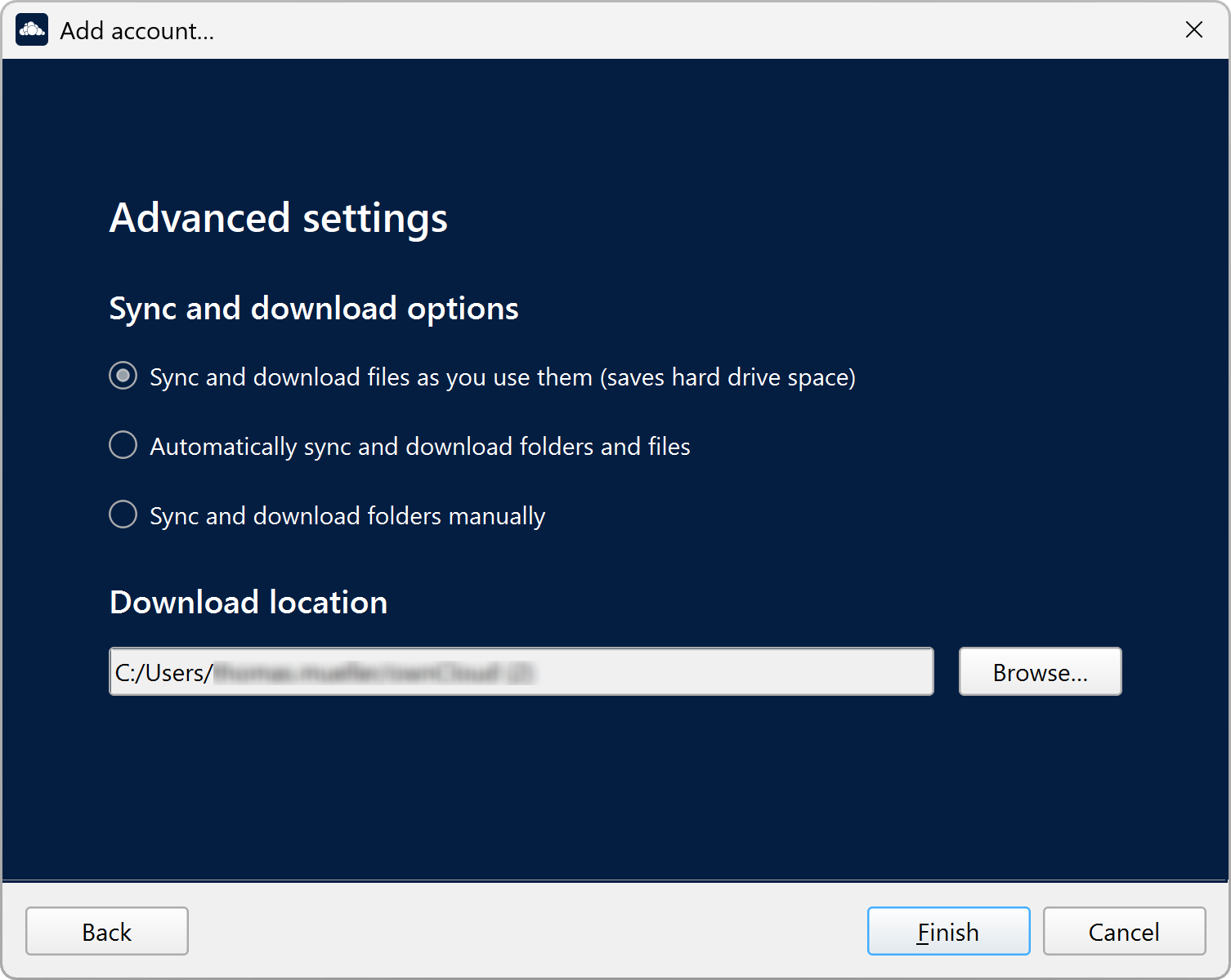 Advanced configuration