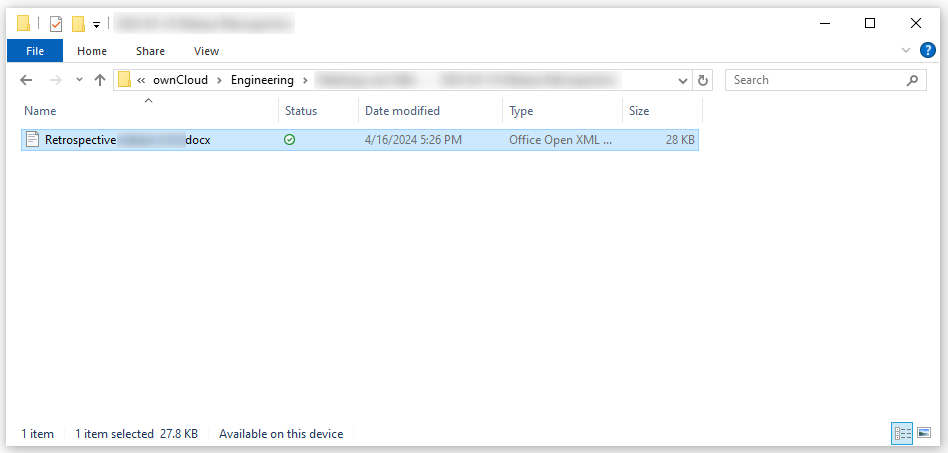 file in explorer