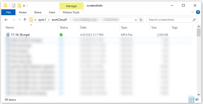 Always keep on this Device Synced