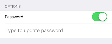 Set a password for a public link in ownCloud’s Mobile App for iOS