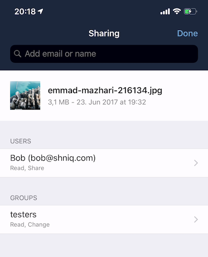 Collaborate With Other Users on Folders and Files