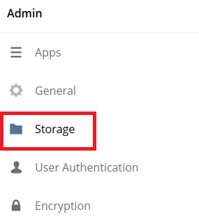 Go to Storage in the Settings
