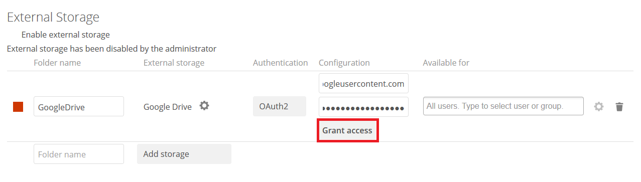 Grant Access