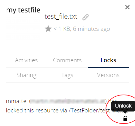 File unlocking