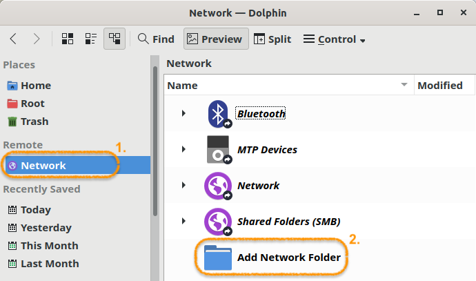 Dolphin File Explorer