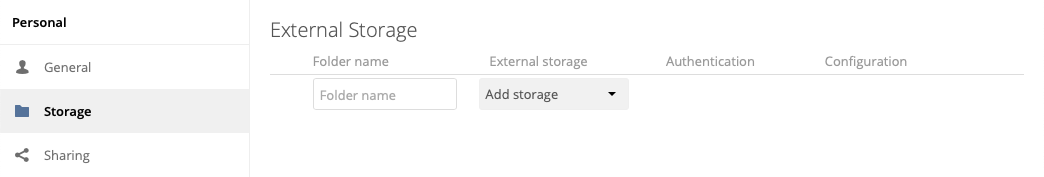 external storage