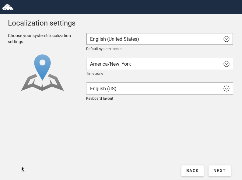 Localization Settings