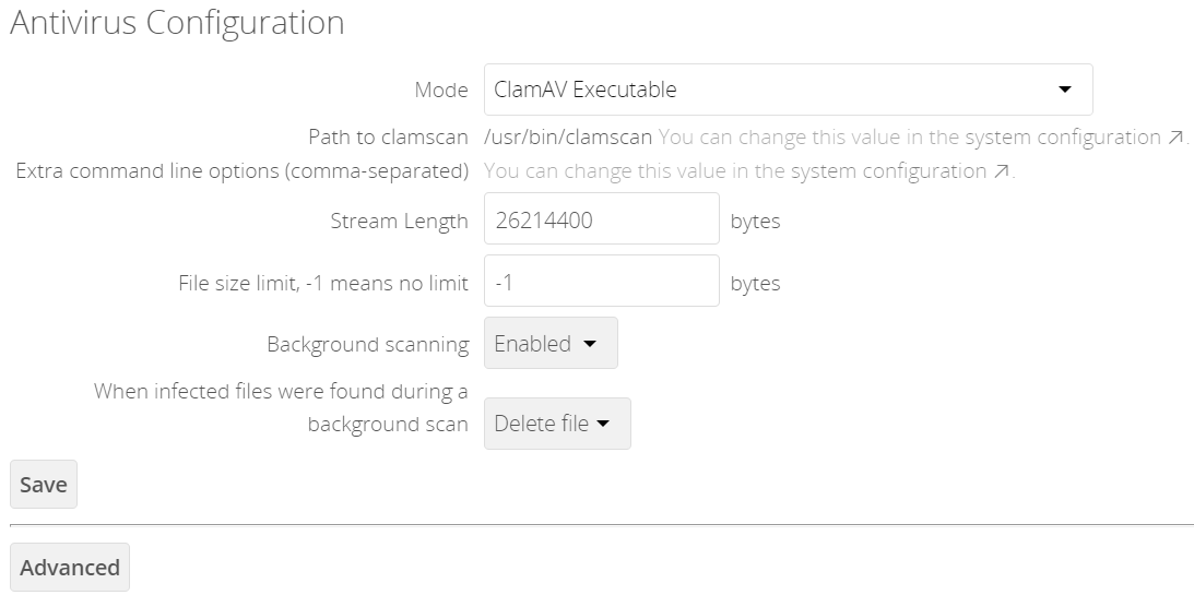 ClamAV Executable