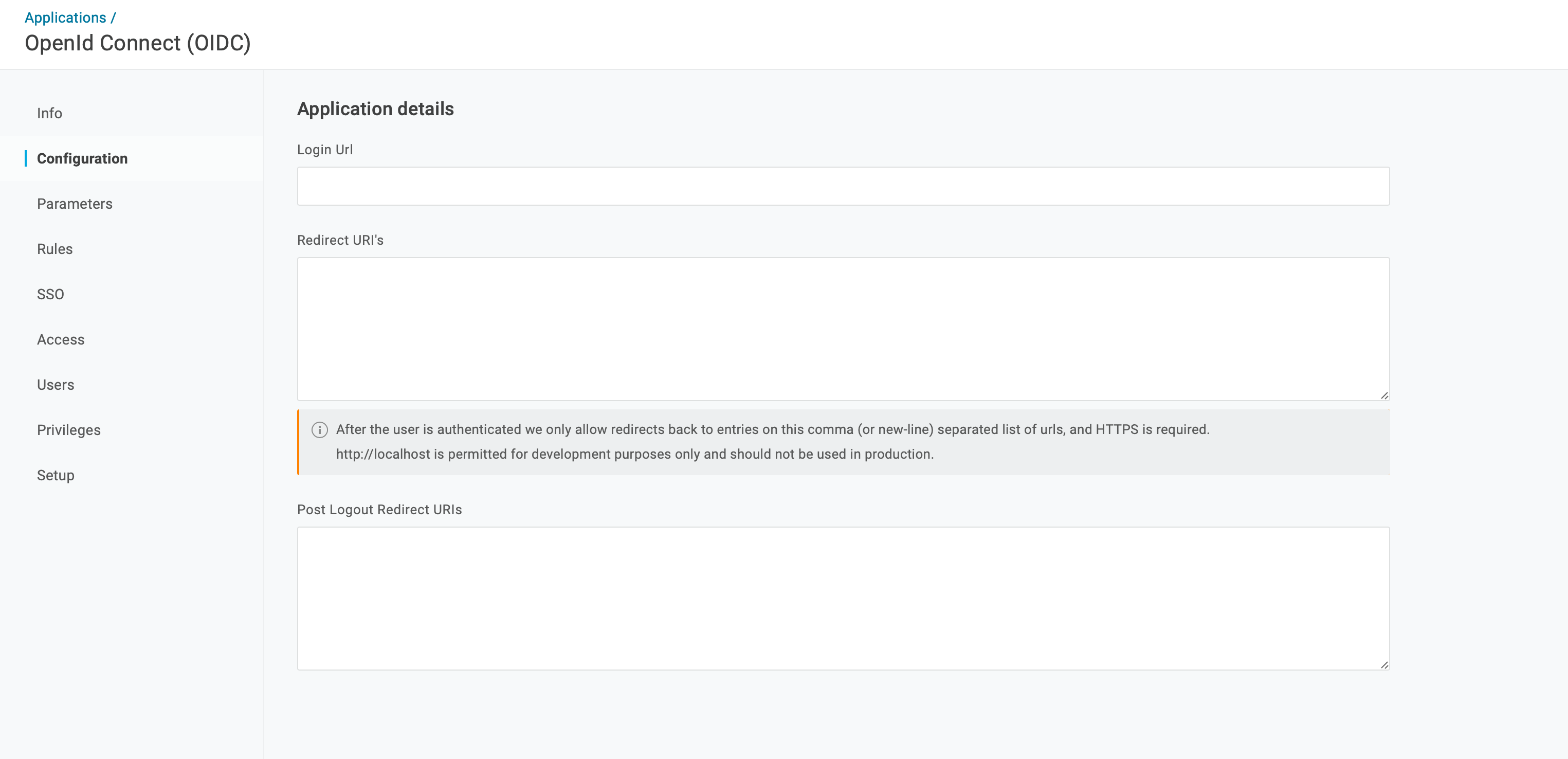 onelogin oidc configuration