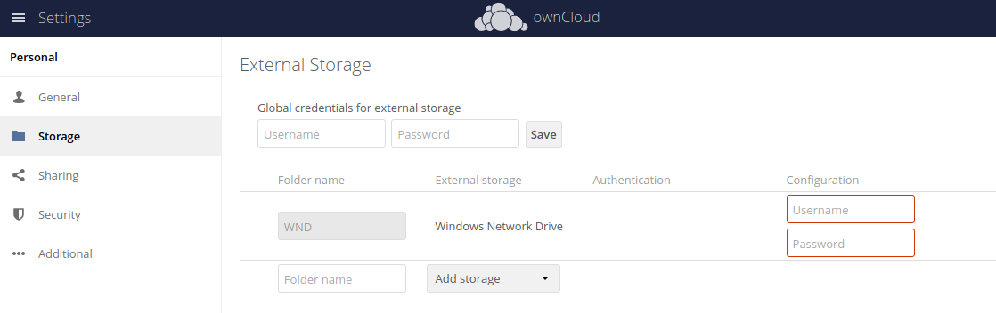 Re-enter Mount Access Credentials