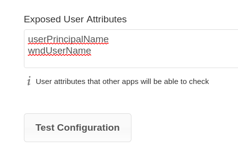 LDAP Exposed User Attributes