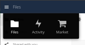 View activity in ownCloud’s WebUI.