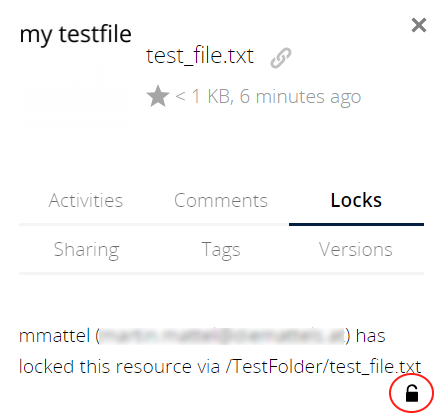 File locking details