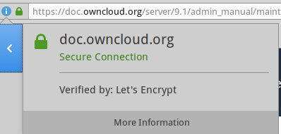 Click 'More information' in Firefox to import SSL certificate