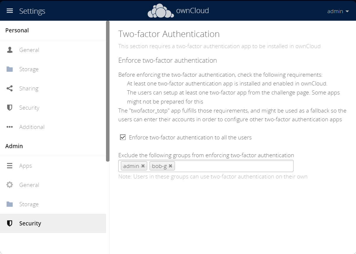 Setup Two-Factor Authentication