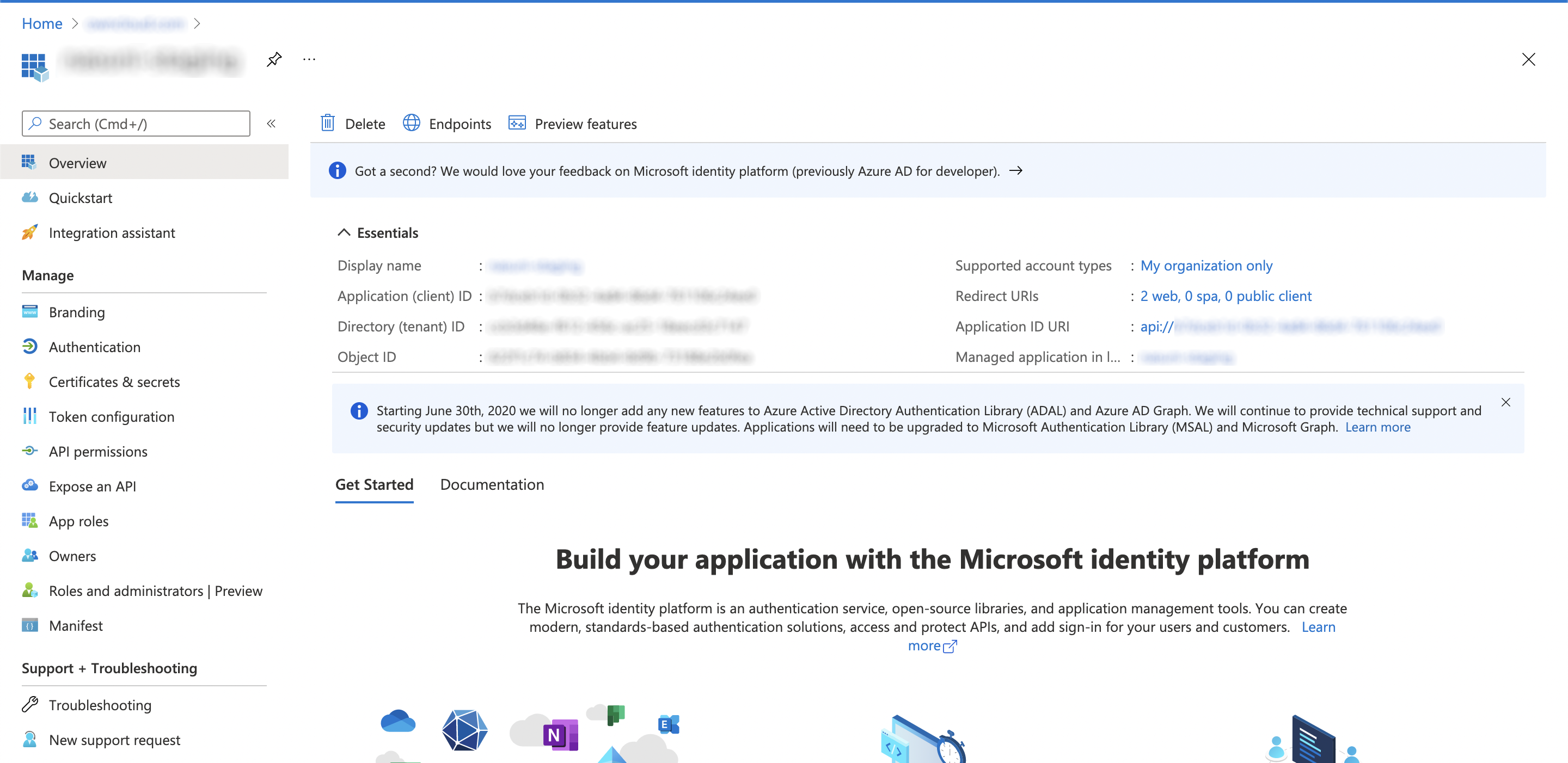 Tutorial - Add authentication to a web app on Azure App Service - Microsoft  identity platform