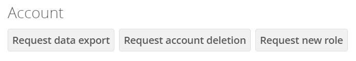 account related settings